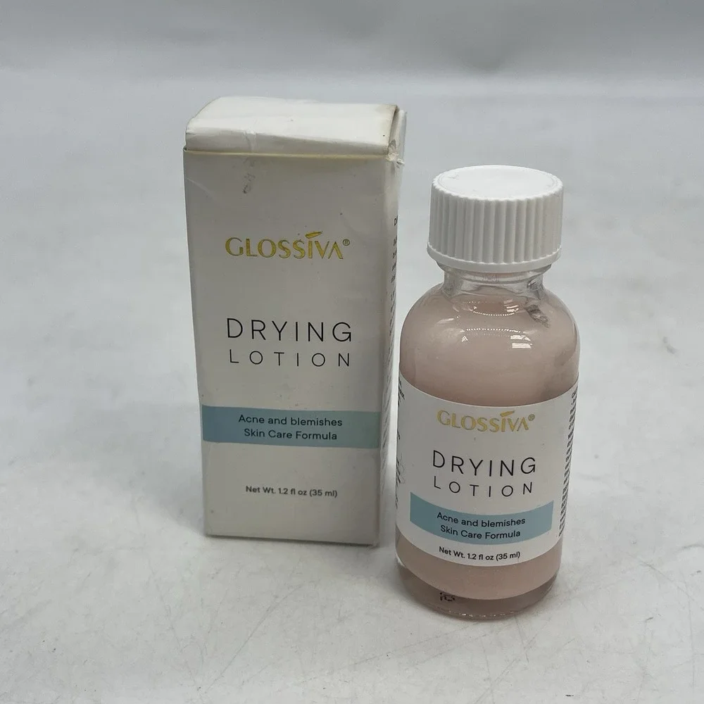 Glossiva Drying Lotion, Acne Spot Treatment Dries Out Pimples Blemishes exp 2027